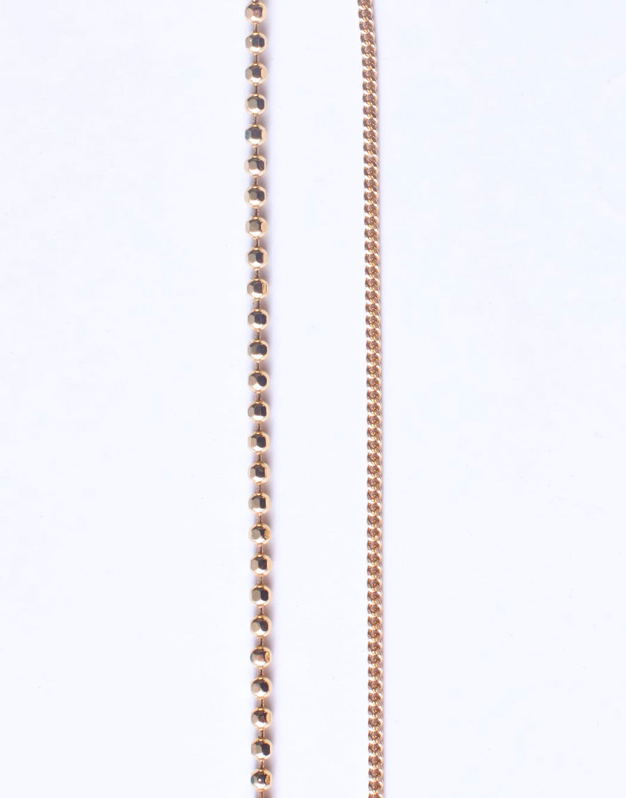 Diamond Cut Ball Chain Necklace